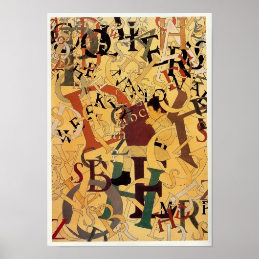 Vintag Maxfield Parrish Alphabet Poster (Vorne)