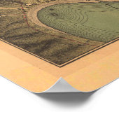 Vintag Mayaguez Puerto Rico Karte (1888) Poster (Ecke)