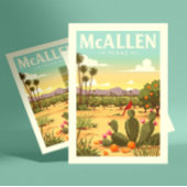 Vintag McAllen Texas Postkarte