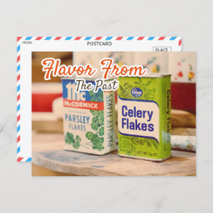 Vintag McCormick Spice Tins Postkarte