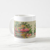 Vintag MCM Flamingos Kaffeetasse (Vorderseite Links)