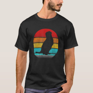 Vintag Meerkat Retro Sunset Meerkat T-Shirt