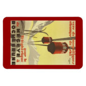 Vintag Mégève, Rhône-Alpes, Frankreich - Magnet (Horizontal)