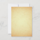 Vintag Mehendi Henna Indian Wedding RSVP Karte (Rückseite)