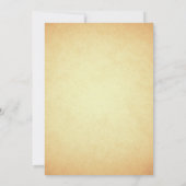 Vintag Mehendi Henna Islamische Hochzeit Einladung (Rückseite)