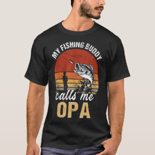 Vintag mein Angelbuddy nennt mich Opa Familienvate T-Shirt