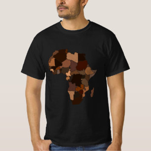 Vintag Melanin Africa Map T-Shirt Unisex