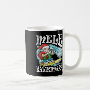 Vintag Mele Kalikimaka Santa Hawaiian Retro Chris Kaffeetasse