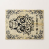 Vintag Memento Mori Skull Puzzle (Horizontal)