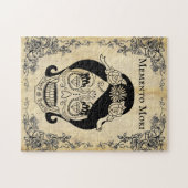 Vintag Memento Mori Woman Skull Puzzle (Horizontal)
