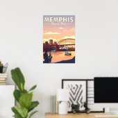 Vintag Memphis Poster (Heimbüro)