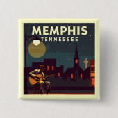 Vintag Memphis Tennessee Button (Vorderseite)