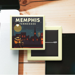Vintag Memphis Tennessee Button
