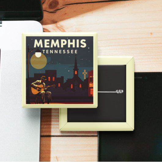 Vintag Memphis Tennessee Button