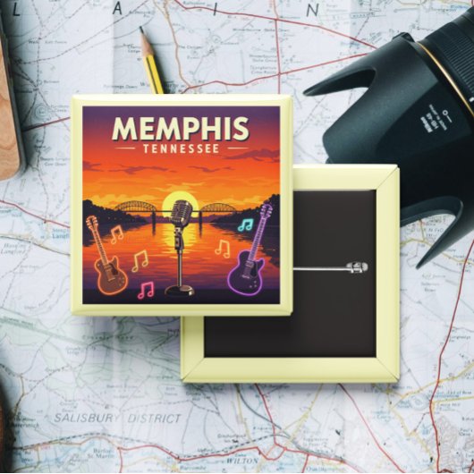 Vintag Memphis Tennessee Button