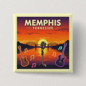 Vintag Memphis Tennessee Button (Vorderseite)