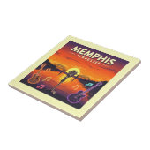 Vintag Memphis Tennessee Fliese (Seite)