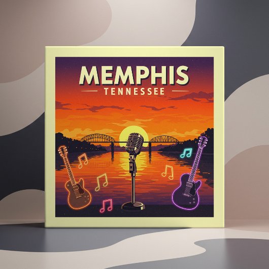 Vintag Memphis Tennessee Fliese