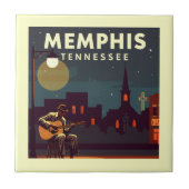 Vintag Memphis Tennessee Fliese (Vorderseite)