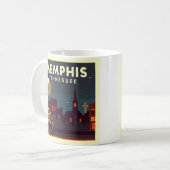 Vintag Memphis Tennessee Kaffeetasse (Vorderseite Links)