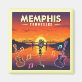 Vintag Memphis Tennessee Magnet (Vorne)