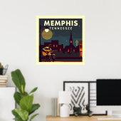 Vintag Memphis Tennessee Poster (Heimbüro)