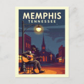 Vintag Memphis Tennessee Postkarte (Vorderseite)