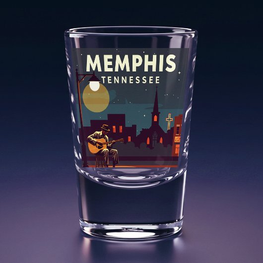 Vintag Memphis Tennessee Schnapsglas