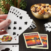 Vintag Memphis Tennessee Spielkarten (In Situ)
