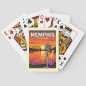 Vintag Memphis Tennessee Spielkarten (Rückseite)