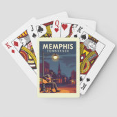 Vintag Memphis Tennessee Spielkarten (Rückseite)