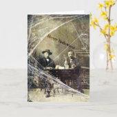 Vintag Men Halloween Karte (Gelbe Blume)