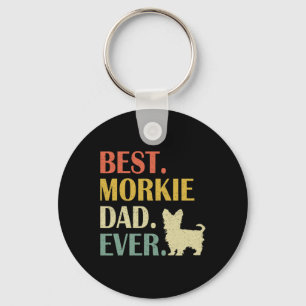 Vintag Mens Best Morkie Dog Vater Ever Fathday Schlüsselanhänger