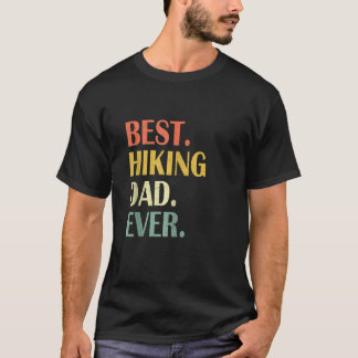 Vintag Mens Bester Vater Wandern Jeden Vatertag T-Shirt