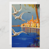Vintag Menton CoTe D'azur Briefpapier (Vorne/Hinten)