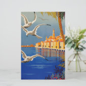 Vintag Menton CoTe D'azur Briefpapier (Stehend Vorderseite)