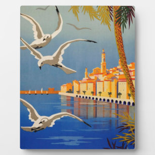 Vintag Menton CoTe D'azur Fotoplatte