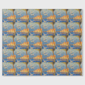 Vintag Menton CoTe D'azur Geschenkpapier (Flach)