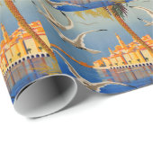 Vintag Menton CoTe D'azur Geschenkpapier (Rolleneckpunkt)