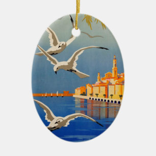 Vintag Menton CoTe D'azur Keramik Ornament