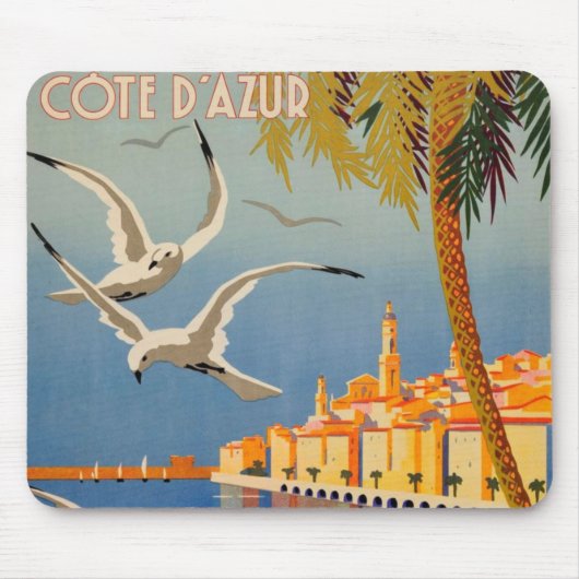 Vintag Menton CoTe D'azur Mousepad (Vorne)
