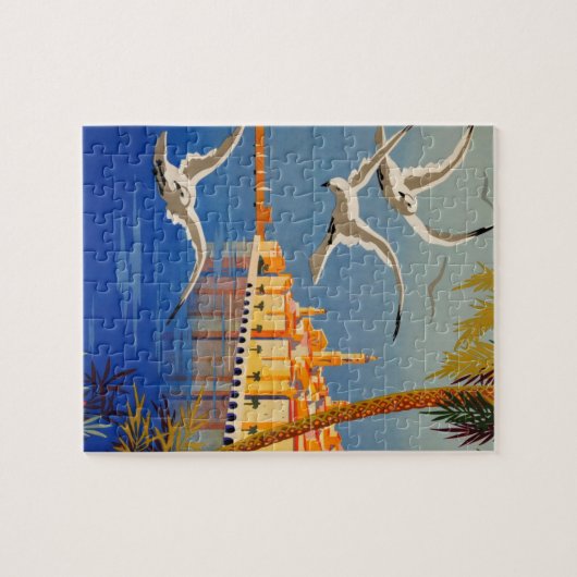 Vintag Menton CoTe D'azur Puzzle (Horizontal)