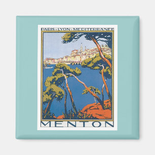 Vintag Menton Frankreich Magnet