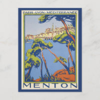 Vintag Menton Frankreich Riviera