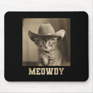 Vintag Meowdy Cat Mousepad