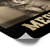 Vintag Meowdy Cat Poster (Ecke)