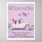 Vintag Mercedes Ad - Lila, Flugzeug Poster (Vorne)