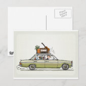Vintag Mercedes Benz Postkarte (Vorne/Hinten)