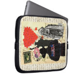 Vintag Merica Laptopschutzhülle (Vorne Rechts)