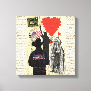 Vintag Merica Leinwanddruck